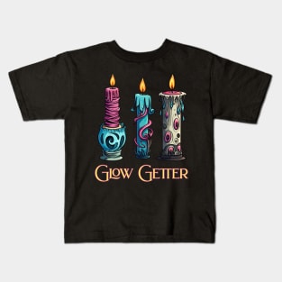 Glow Getter Strange Candles design Kids T-Shirt